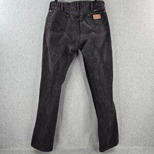 Vintage Wrangler Jeans Mens 36x36 Black Cowboy Cut Western 13MWZ USA Made Rodeo